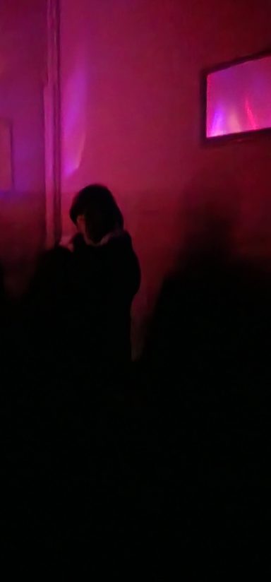 a weird shadow next to Sara Havelock Towers 